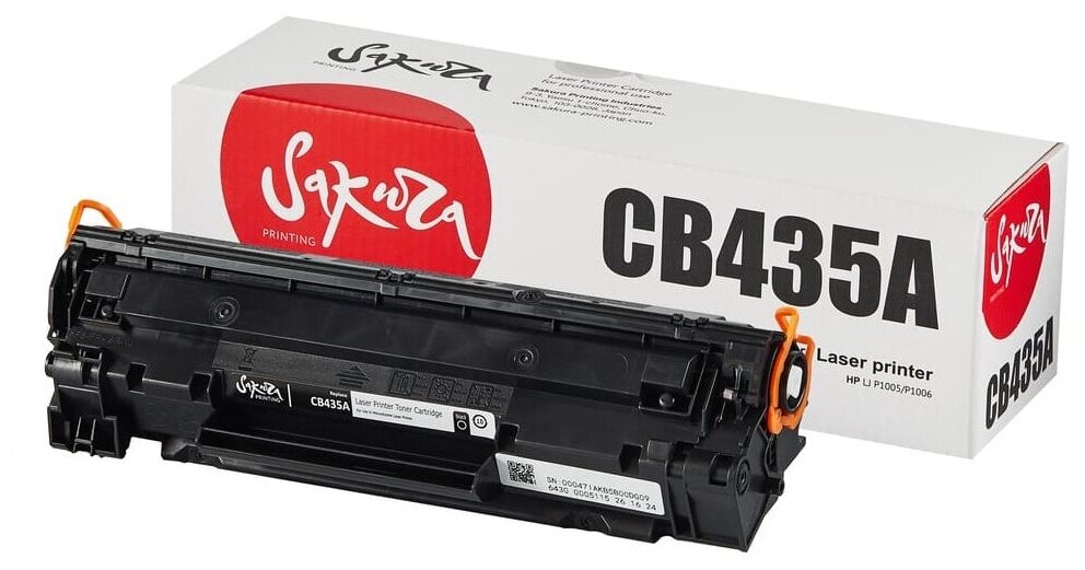 Картридж Sakura CB435A, совместимый