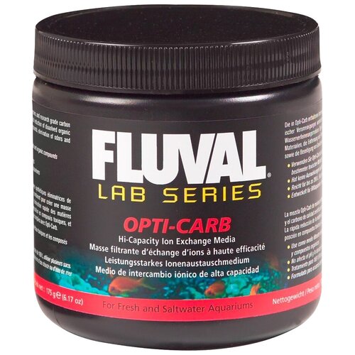 Наполнитель Fluval Lab Series Opti-carb 175 г черный 175 г