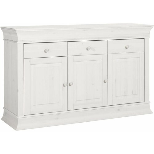 Комод ММЦ Бостон НББ ( белый воск УКВ ), из массива сосны.