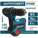 Шуруповерт KINGQUEEN BLUE 18В ударный/2 АКБ/4 A. h./36 V - изображение