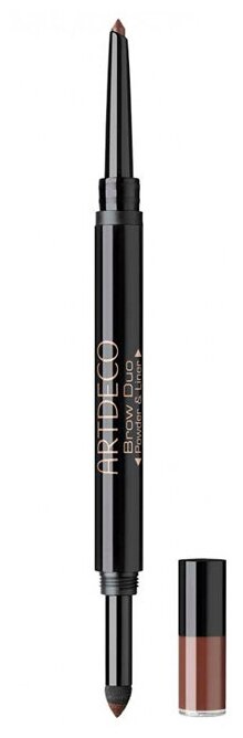 Тени-карандаш для бровей Artdeco Brow Duo Powder & Liner 16 Deep forest 0,8 г