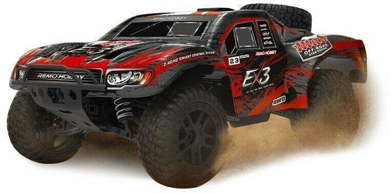 Радиоуправляемый шорт-корс Remo Hobby 10EX3 4WD RTR масштаб 1:10 2.4G - RH10EX3-RED