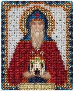 Фото PANNA Набор для вышивания бисером Икона Святого Благоверного князя Олега Брянского (CM-1929)