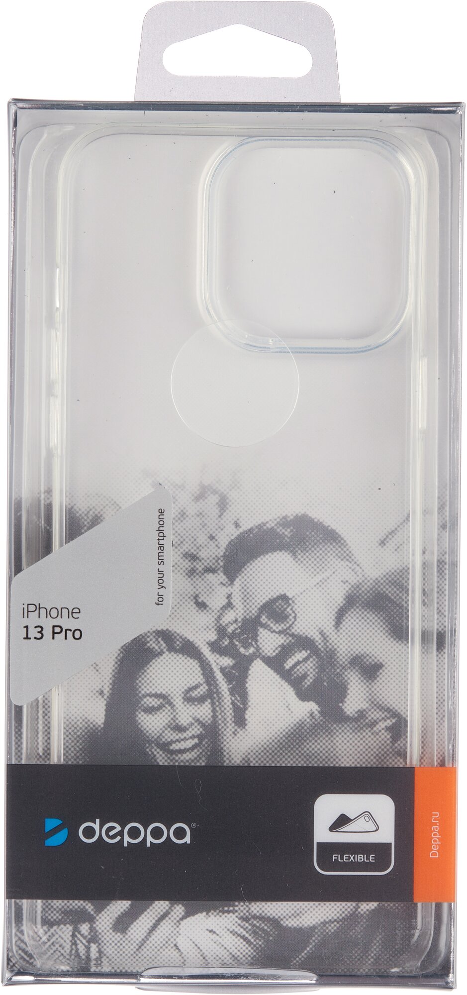 Чехол-крышка Deppa для Apple iPhone 13 Pro, силикон, прозрачный - фото №2