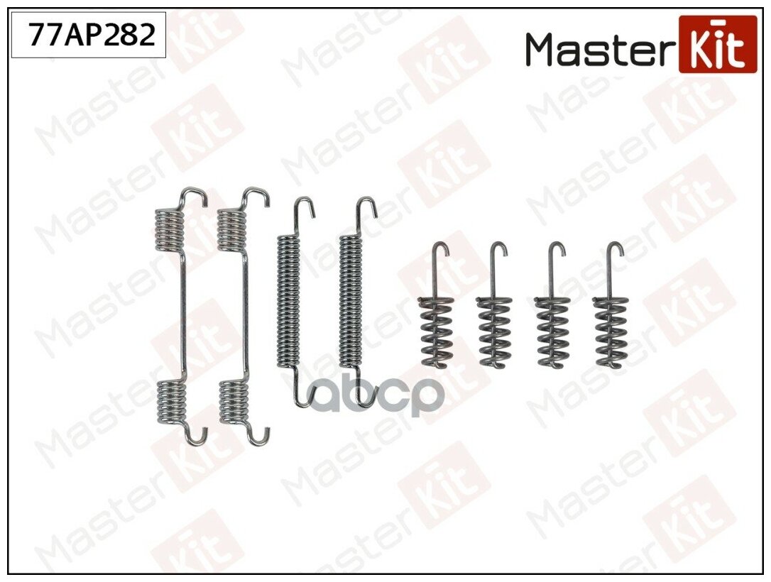 77AP282 Комплект установочный барабанных колодок Mercedes-Benz SPRINTER 4-t Фургон (904) 1995 - 2006 MASTERKIT Артикул 77ap282