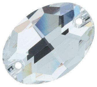 Страз пришивной "PRECIOSA" 438-62-301 Crystal 24 х 17 мм стекло белый (crystal)