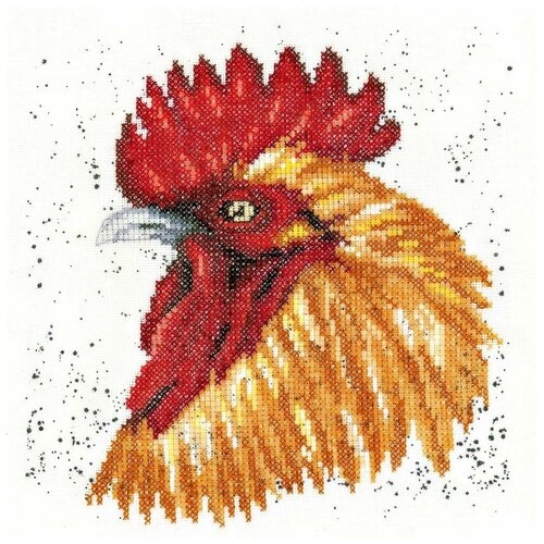фото Lanarte набор для вышивания brown rooster 19 х 19 см (pn-0157490)
