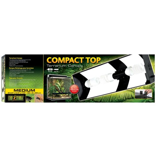 Лампа лампа люминесцентная Exo Terra Compact Top (PT2227) , 26 Вт , 600 мм exo terra exo terra лиана moss vine large pt3084 10x3x50 см