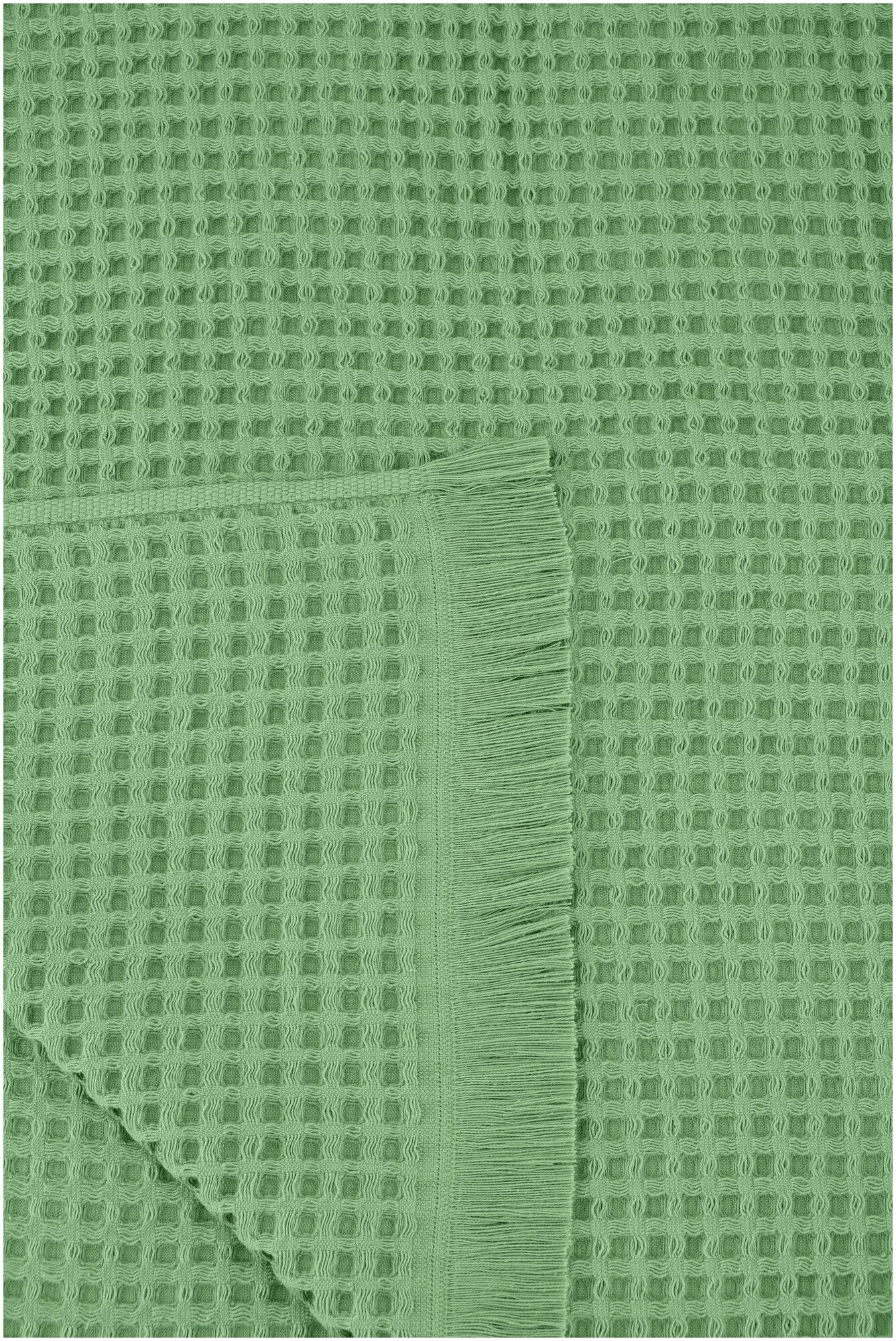 Полотенце LINENS WAFFLE 50х90/350 г/м2, зеленый - фотография № 2