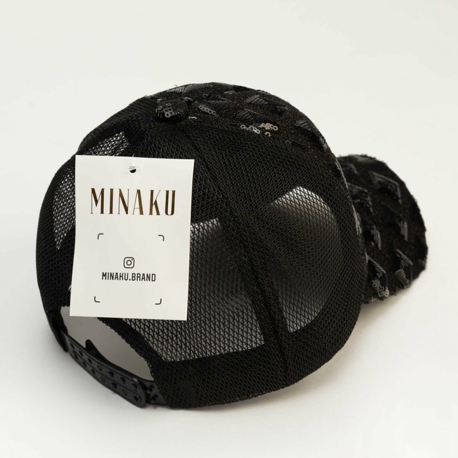 Кепка Minaku Кепка женская MINAKU с блестящими вставками цвет черный, р-р 56-58