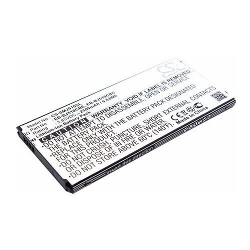 Аккумулятор CS-SMJ510SL EB-BJ510CBE для Samsung Galaxy J5 SM-J500F / J5 SM-J510F 3.85V / 2500mAh / 9.63Wh for ds spirit ds3 ds4 ds4s ds5 ds 5ls ds6 ds7 hot fashion metal leather car styling custom keychain 4s shop business gift