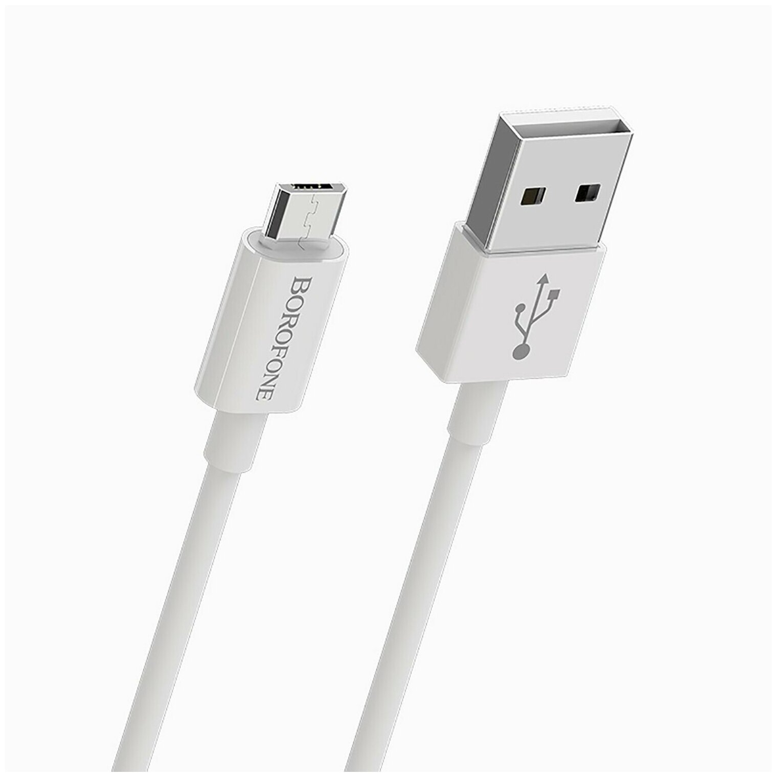 Кабель USB, micro USB, Borofone BX22 Bloom, 100 см, белый