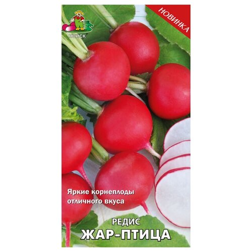 Семена Редис Жар-птица 3г для дачи, сада, огорода, теплицы / рассады в домашних условиях семена редис селеста f1 60шт для дачи сада огорода теплицы рассады в домашних условиях