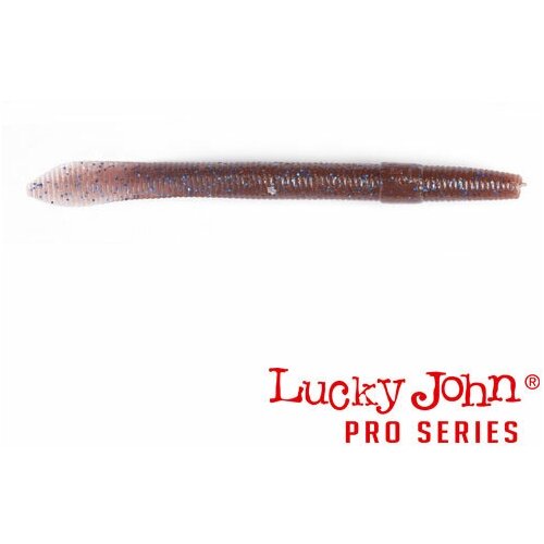 Силиконовая приманка мягкая съедобная Lucky John Pro Series Wacky Worm 5.4 13.70 см S19 8 шт.