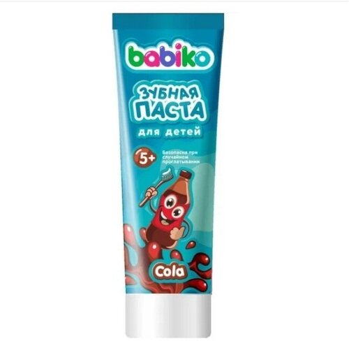 Зубная паста BABIKO KIDS STORY 5+ Кола