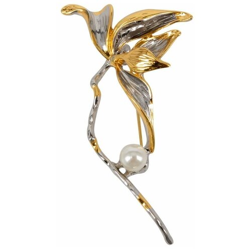 фото Брошь бижутерная цветок (замок-булавка, разноцветный) 55175 otokodesign