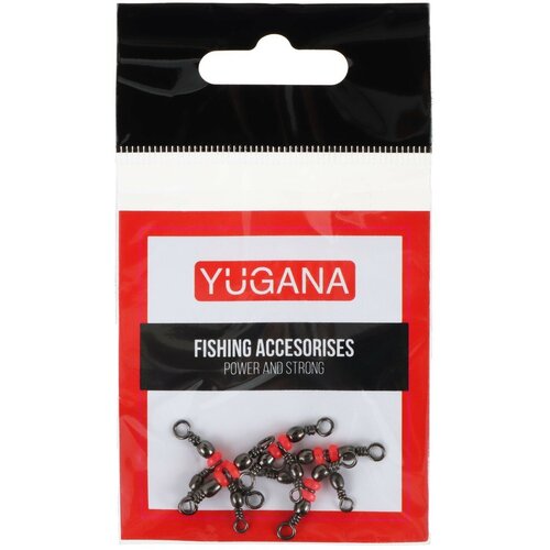 yugana вертлюг тройной yugana f1006 12 х 14 мм 14 кг 5 шт Вертлюг тройной YUGANA, F1006, 12*14, 14 кг, 5 шт