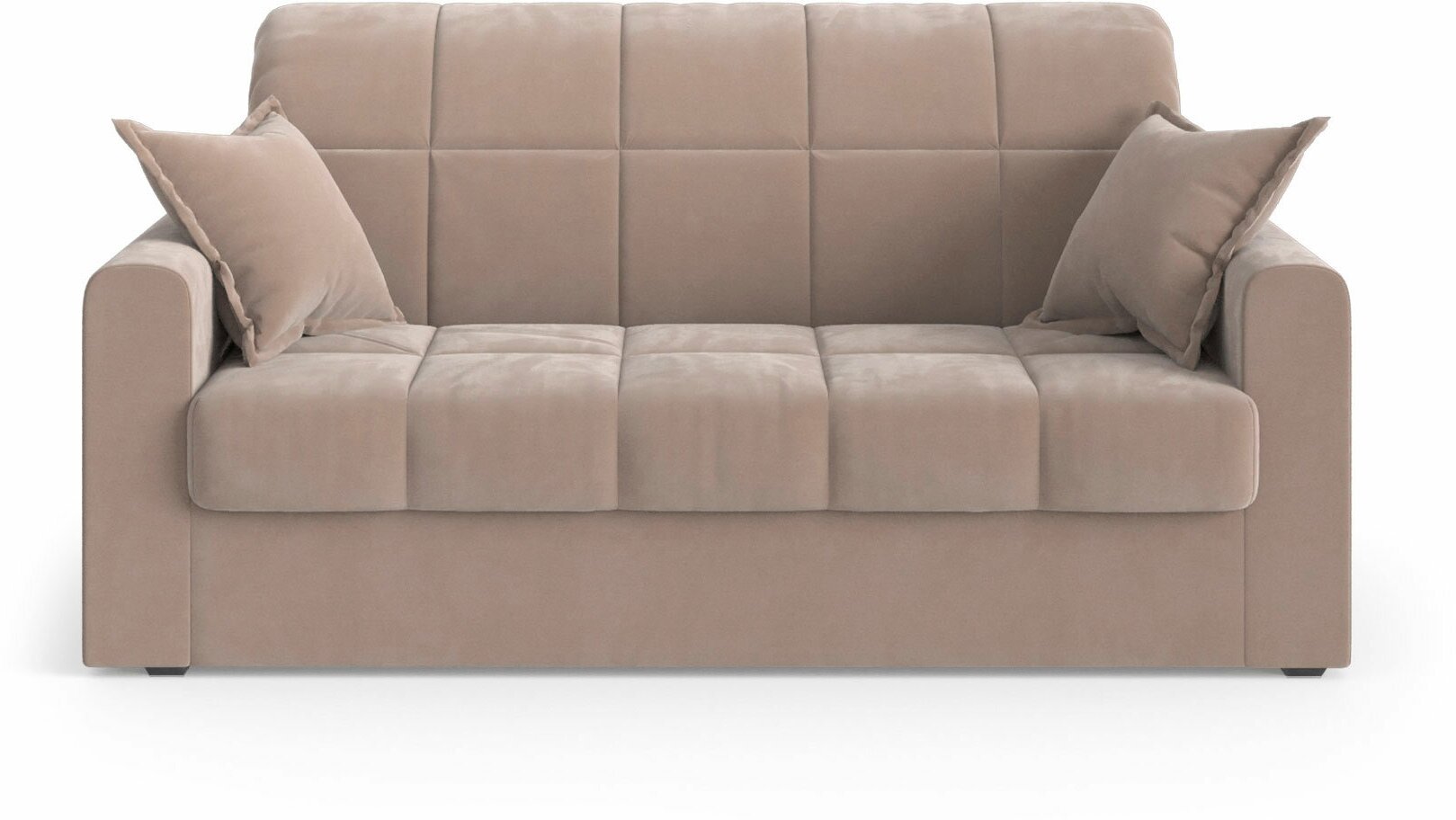 Прямой диван Первый Мебельный Гаспар Бежевый, велюр 140 см Без ящика - фотография № 2