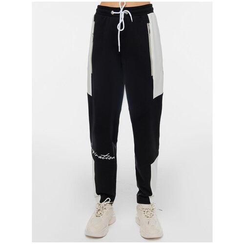 фото Брюки джоггеры с надписью lo синие (46)