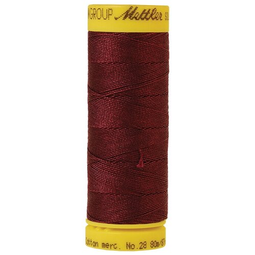 Нить хлопок отделочная SILK-FINISH COTTON 28, 80 м 100% хлопок 0111 Beet Red ( 9128-0111 )