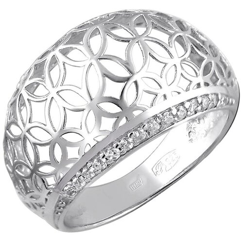 фото Эстет кольцо с 28 фианитами из серебра 01к1511431, размер 18