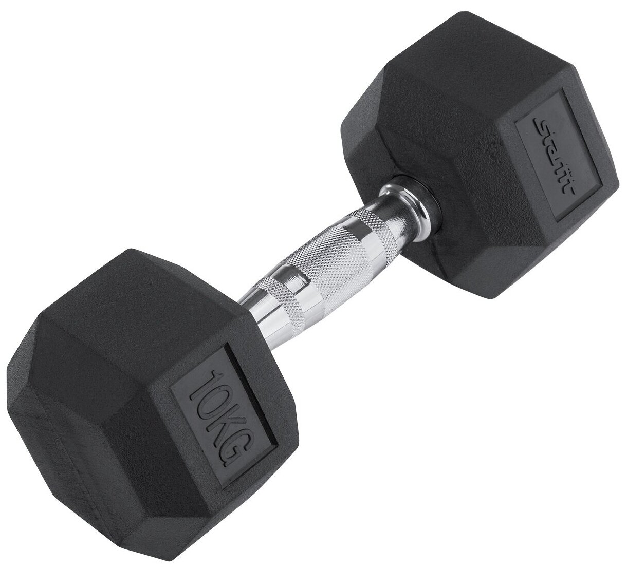 Гантель обрезиненная STARFIT DB-301 10 кг, черная