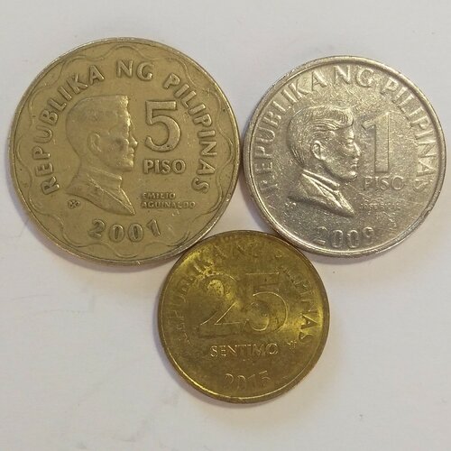 Набор монет Филиппин клуб нумизмат банкнота набор из 6 бон филиппин 2009 года 60 лет цнтрального банка филиппин