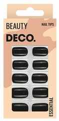 Набор накладных ногтей `DECO.` ESSENTIAL black side (24 шт+ клеевые стикеры 24 шт)