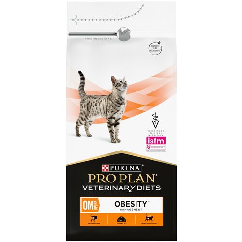 сухой корм для кошек purina pro plan veterinary diets om st ox obesity management для снижения избыточной массы тела 3 шт х 1 5 кг Сухой корм для кошек Pro Plan Veterinary Diets Obesity Management при ожирении 1.5 кг х 2шт