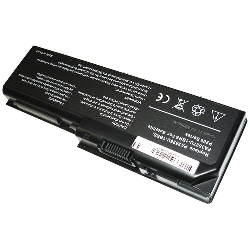 фото Аккумуляторная батарея для ноутбука toshiba p200 (pa3536u-1brs) 5200mah oem черная