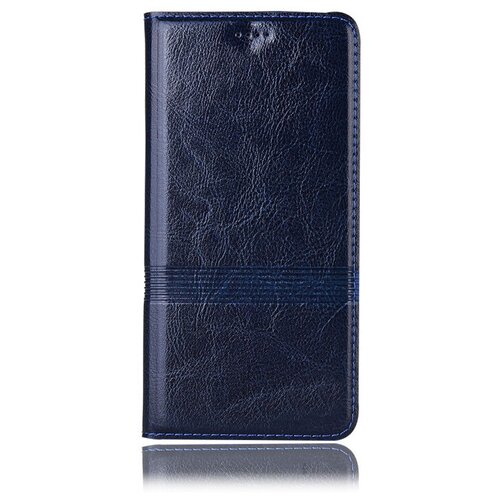 фото Чехол-книжка mypads premium для huawei honor 30s (cdy-an90) из качественной натуральной мраморной кожи буйвола прошитый элегантной прострочкой синий с магнитной крышкой