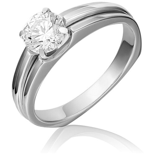 фото Платина кольцо из белого золота с swarovski zirconia 01-5208-00-501-1120-38