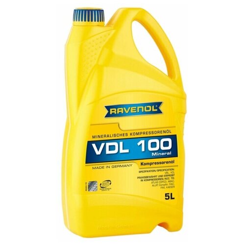 Масло для компрессоров RAVENOL VDL100 1330100-005, 5 л масло для компрессоров ravenol vdl100 1 л