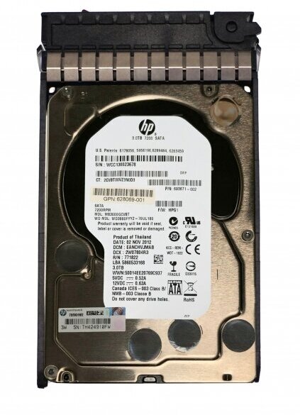 Жесткий диск HP 3TB 6G SATA 7.2k LFF MDL SC HDD [693671-002]