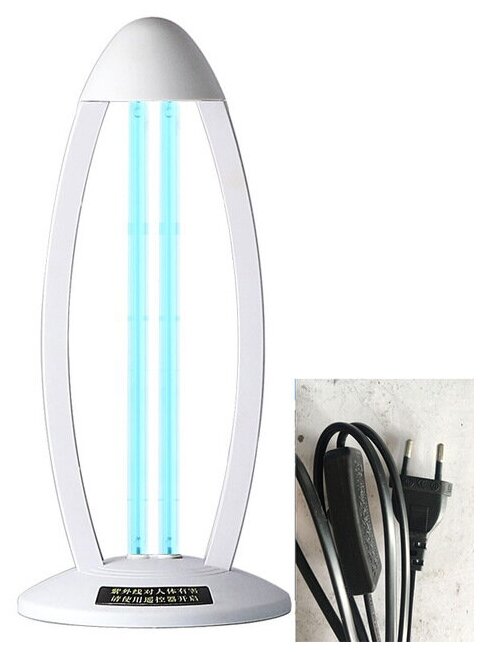 Ультрафиолетовая лампа-облучатель 2G11, 38W кварцевый (УФ с озоном)