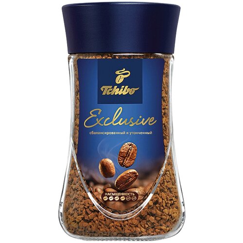 Упаковка 6 штук Кофе растворимый Tchibo Exclusive 95г с/б крист Россия