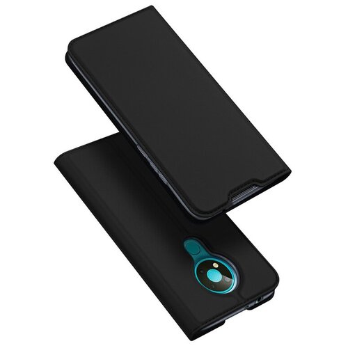 фото Чехол-книжка mypads для nokia 3.4 из качественной водоотталкивающей импортной кожи на жесткой металлической основе черный