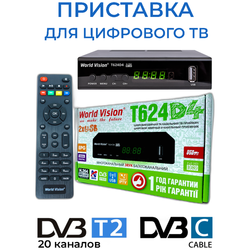 Приставка для цифрового тв DVB-T2 / Ресивер