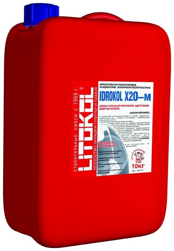 Латексная добавка для цемента IDROKOL X20–М Litokol 10 кг