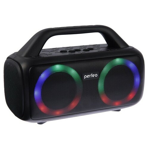 Perfeo Портативная колонка Perfeo HEXAGON FM MP3 microSD USB AUX 50 Вт 3600 мАч черная 619800₽