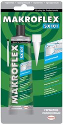 Герметик силикон. Санитарный "MAKROFLEX" SX101 прозрачн. 85 МЛ (1/24)