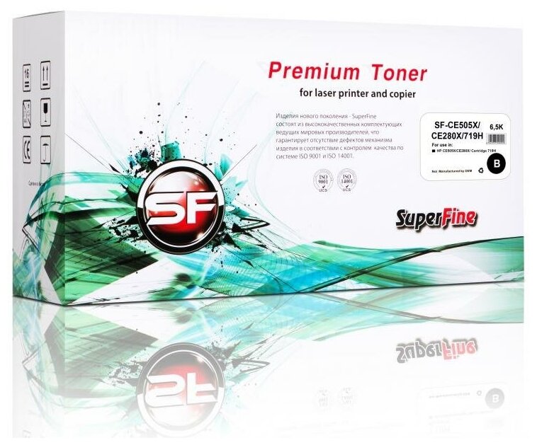 Картридж SuperFine SF-CE505X/CF280X/719H для HP CE505X/CF280X/CRG719H LJ 2050/2055/Pro400/M425/ 6.5K