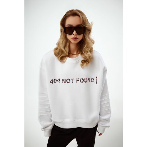 Свитшот 404 NOT FOUND, размер ONE SIZE, белый