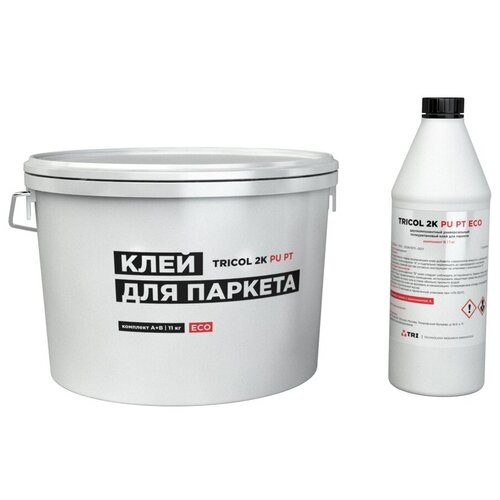 Клей TRICOL 2K PU PT ECO 11 кг tricol трикол клей двухкомпонентный 2k pu pt eco для паркета 11кг