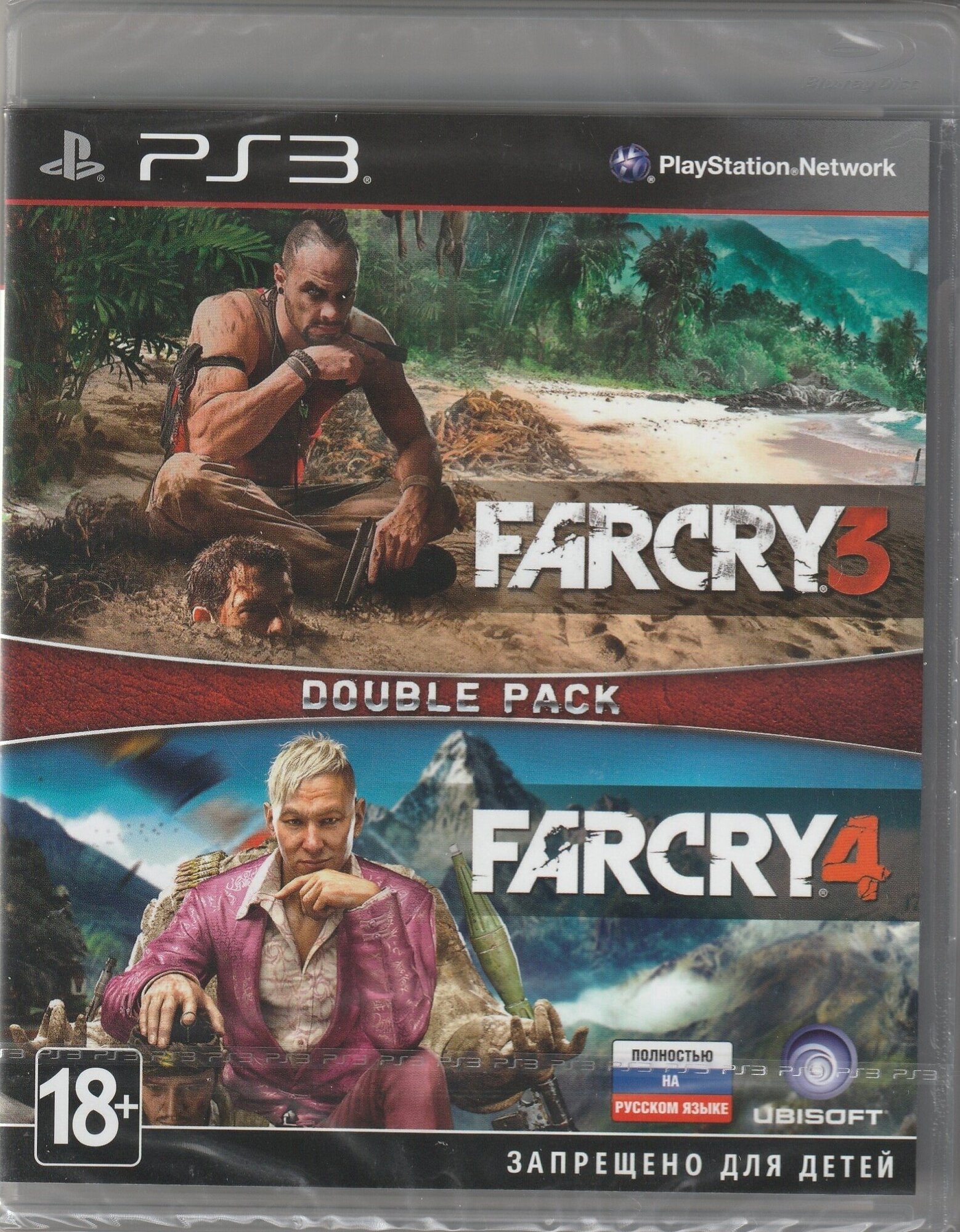 Игра Far Cry 3 + Far Cry 4 Полностью на русском языке (PS3)