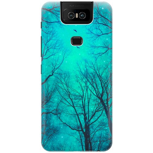 фото Re:pa накладка transparent для asus zenfone 6 zs630kl с принтом "голубое небо в ветках"