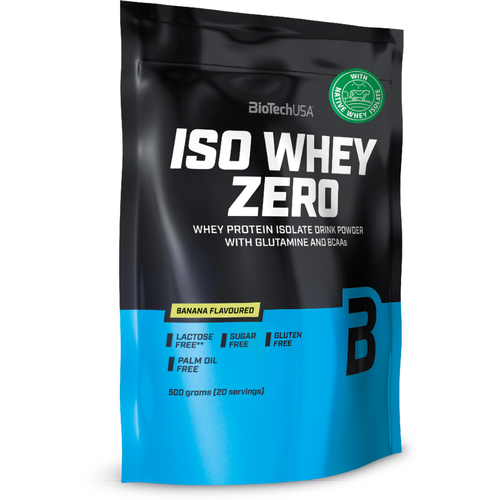 Протеин BioTechUSA Iso Whey Zero, 500 гр., банан протеин biotechusa hydro whey zero 1816 гр клубника