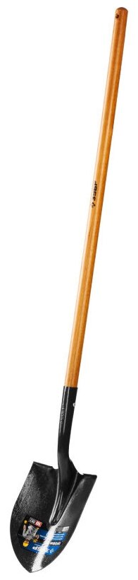 Зубр Лопата Профи-10 штыковая для земляных работ деревянный черенок Проф 4-39529_z01 . - фотография № 3