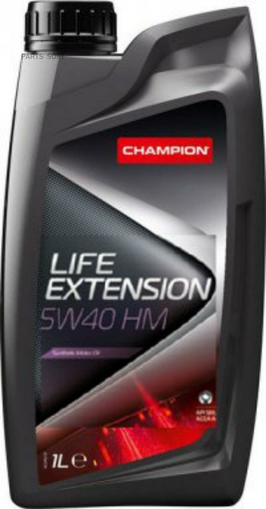 CHAMPION OIL 8227448 Масло мот. синт. CHAMPION LIFE EXTENSION 5W40 HM (1л)