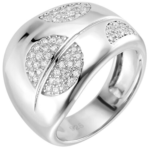 фото Balex кольцо 1445910071 из серебра 925 пробы с фианитом, размер 17